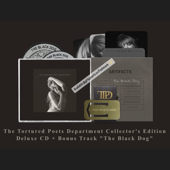 Taylor Swift The Tortured Poets Department Collector's CD + "The Black Dog” NEW - Picture 4 of 8